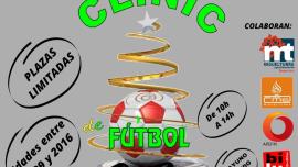 cartel clinic Navidad fútbol 2022