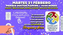 imagen cartel comida popular solidaria Carnaval 2023