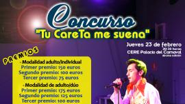 cartel concurso Tu Careta me suena Carnaval 2023 Miguelturra, diseño portal web municipal