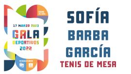apertura Sofía Barba García, Gala Deportivos 2022