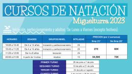 cursos natación Miguelturra verano 2023