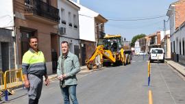 obras en calle Azorín, junio 2023
