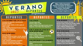 cartel programación deportiva verano 2023