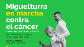 cartel de la II Marcha contra el Cáncer, Miguelturra 2023