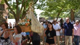imagen de la procesión de la Virgen Blanca en Peralvillo, Miguelturra 2023