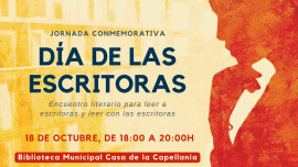 cartel Día de la mujer Escritora, Miguelturra octubre de 2023