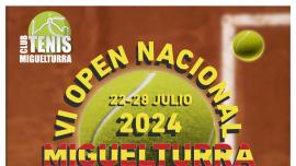 Cartel VI Open de Tenis Miguelturra 2024