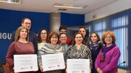 Entrega premios cheques regalos Eje Comercial, Miguelturra febrero 2025