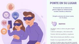 Cartel campaña sensibilización Ponte en su Lugar, Miguelturra julio 2025