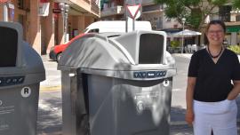 Concejala medio ambiente Pilar de la Torre, nuevos contenedores, Miguelturra 2025