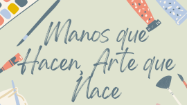 Cartel taller Manos que hacen, arte que nace, Miguelturra noviembre 2025