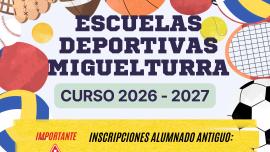 escuelas deportivas 2026-2027