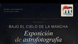 Cartel exposición Bajo el cielo de la Mancha, Miguelturra mayo de 2026