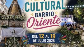 Cartel semana festiva Barrio Oriente, Miguelturra julio 2026
