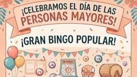 Cartel Bingo Popular, Personas Mayores, Miguelturra octubre de 2026