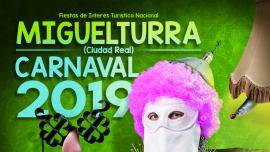 imagen del cartel anunciador de los pasados Carnavales de 2019 de Miguelturra, autor Cristobal Aguiló