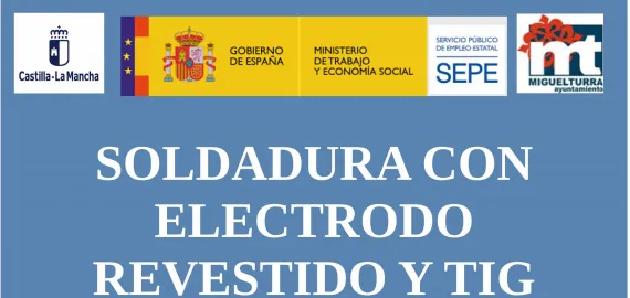 imagen del cartel del curso de soldadura, Miguelturra marzo de 2021