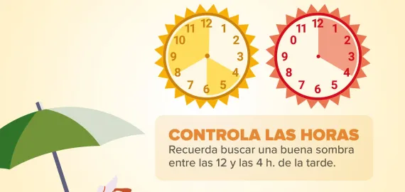 imagen consejos horarios para tomar el sol en verano, Asociación Española contra el Cáncer, verano 2021