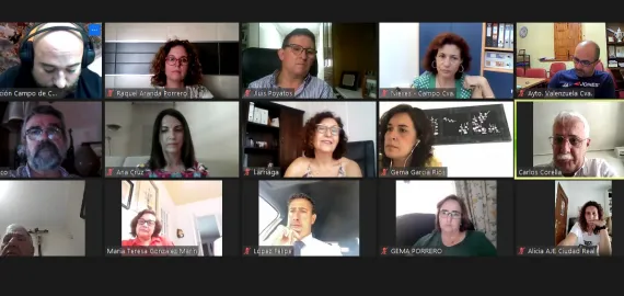 imagen reunión telemática AD Campo de Calatrava, junio de 2021