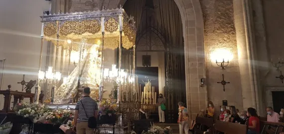 imagen de la visita a la Virgen del Prado, SED, Miguelturra agosto 2021