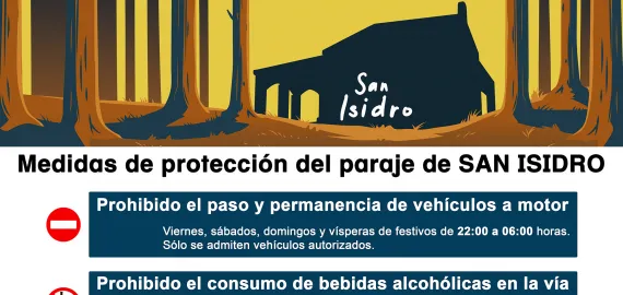 Cartel medidas preventivas San Isidro, Miguelturra agosto de 2021