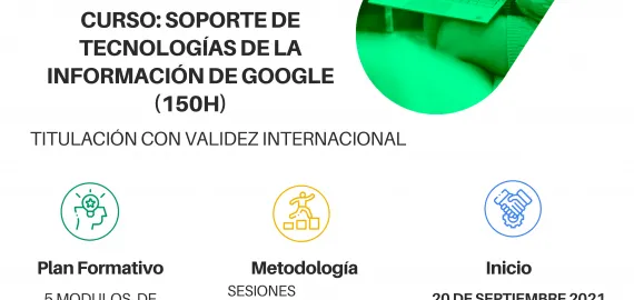 imagen del cartel de informática Google, septiembre de 2021