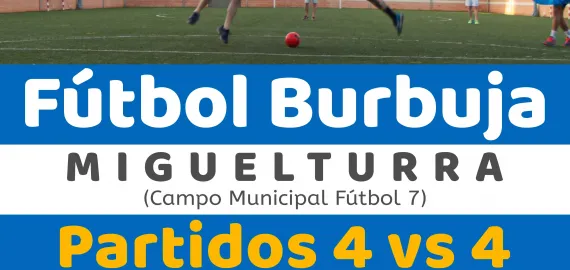imagen del cartel del Fútbol burbuja, septiembre 2021