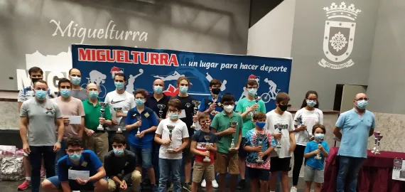 imagen de ganadores Trofeo Ajedrez Villa Miguelturra, septiembre 2021