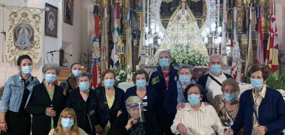 imagen visita SED a la Virgen de la Estrella, septiembre de 2021