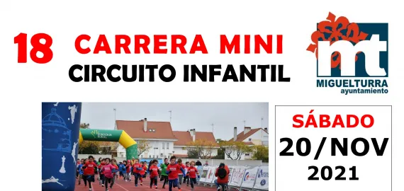 imagen cartel carrera mini 2021 Miguelturra