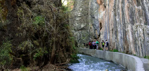 senderismo en la zona de Monachil, Granada
