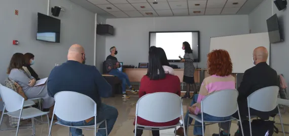 imagen del taller de nuevas masculinidades, Campo de Calatrava, noviembre 2021, imagen de Gabinete Prensa Multimedia