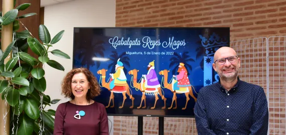 presentación anuncio publicitario Cabalgata Reyes Magos 2022 Miguelturra