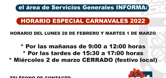 Cementerio Carnaval 2022 horarios