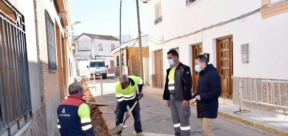 obras en el Barrio de Oriente, febrero 2022