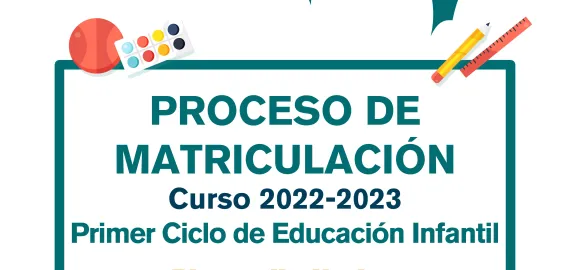 cartel matriculación escuelas infantiles 2022-2023