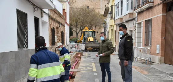 obras zona El Cristo, marzo 2022