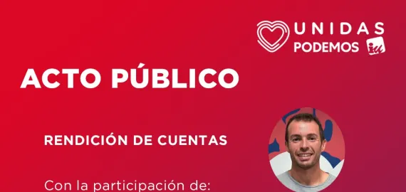 imagen del acto rendición de cuentas IU-Podemos, Miguelturra 2022