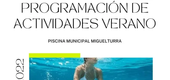 actividades verano 2022 piscina municipal