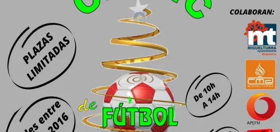 cartel clinic Navidad fútbol 2022