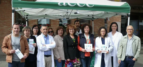 Campaña de la AECC, día mundial prevención cáncer de colon, Miguelturra 2023