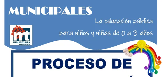 cartel matriculación Escuelas Infantiles 2023-2024
