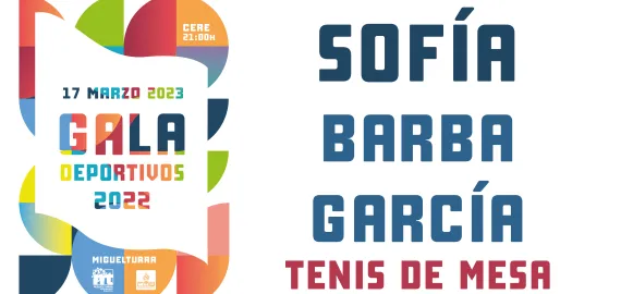 apertura Sofía Barba García, Gala Deportivos 2022