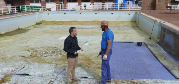 imagen de las mejoras en la piscina municipal, Miguelturra 2023