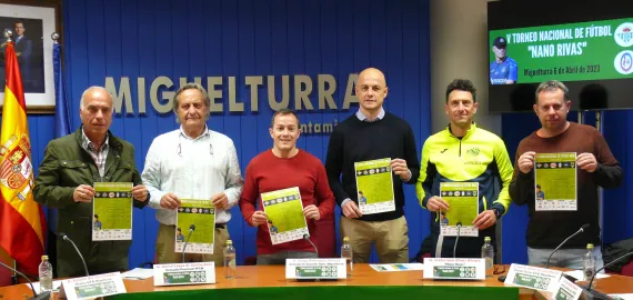 presentación del torneo de fútbol Nano Rivas, Miguelturra 2023