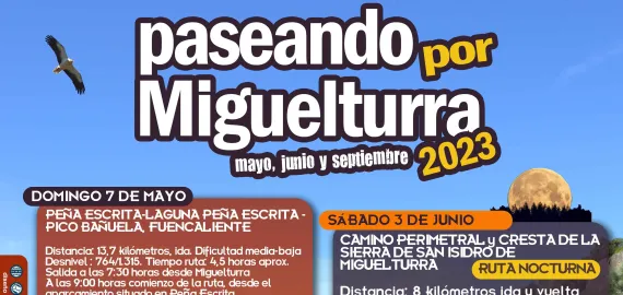 rutas senderistas Miguelturra de mayo a septiembre de 2023