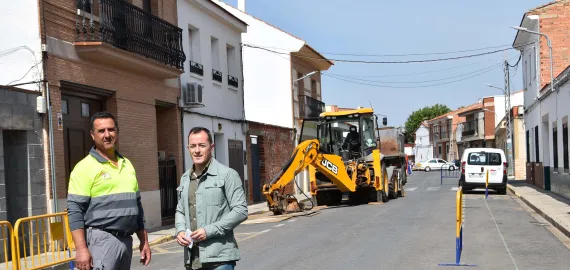 obras en calle Azorín, junio 2023