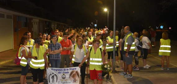 peregrinación desde Miguelturra hacia la virgen del Prado de Ciudad Real, agosto 2023