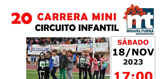 cartel Carrera Mini Miguelturra 2023