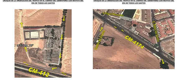 croquis cementerio para el 1 noviembre 2023